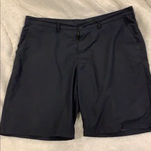 Hurley 36”w Navy shorts w/ Nike Dri-fit. Navy blue
